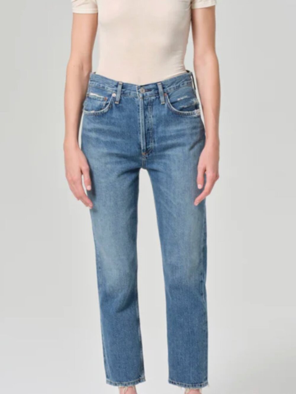 AGOLDE Riley High Rise Straight Crop, Frequency size 25